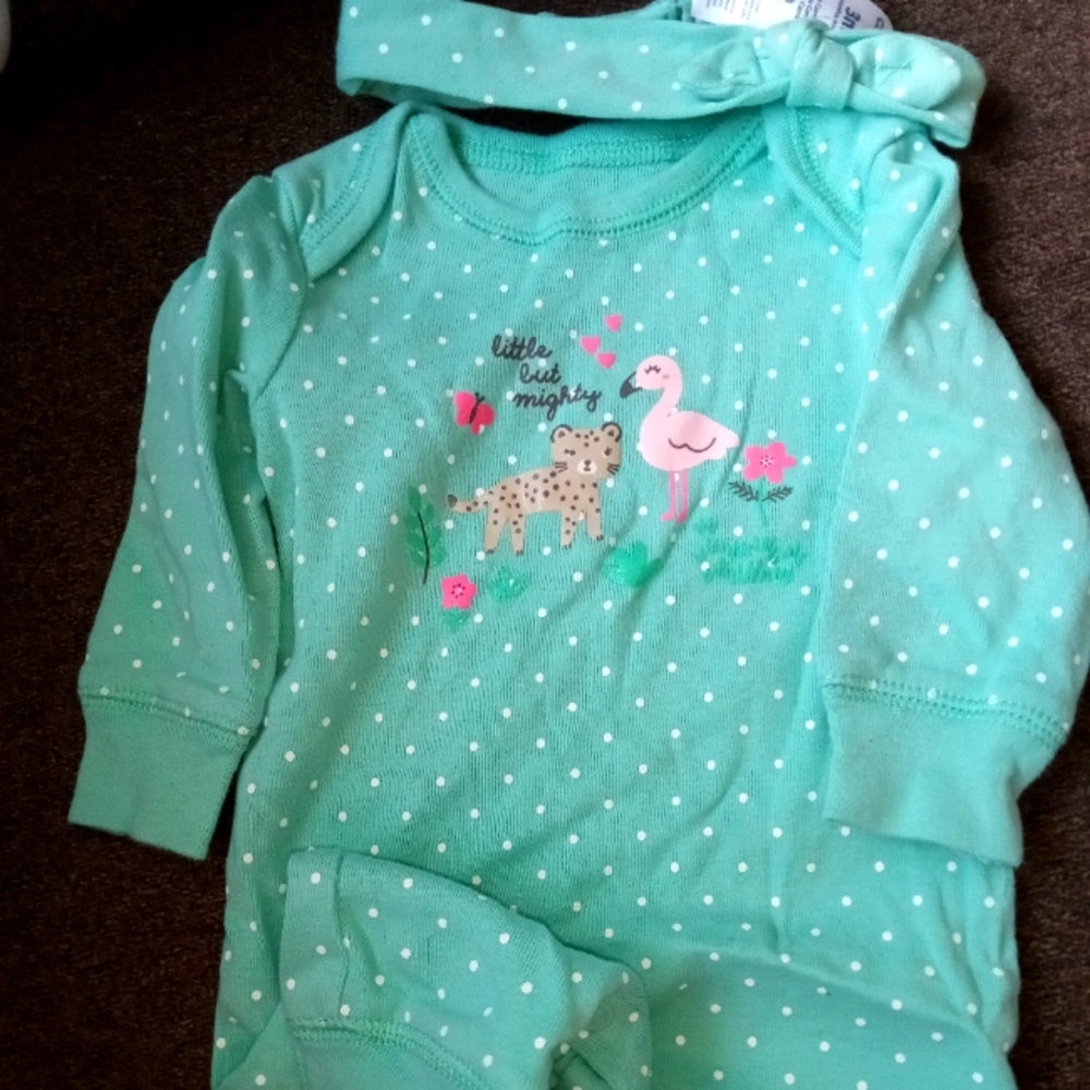 BOGO Free Little But Mighty One piece outfit and bow
